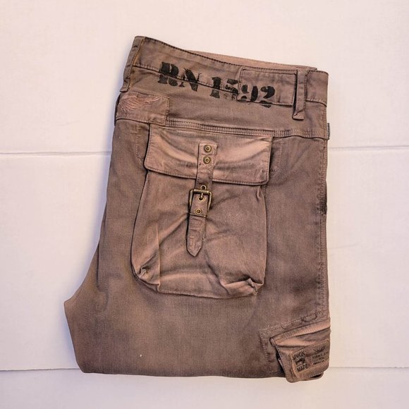 New Men's ROBIN'S JEAN Predator Cargo Straight Jeans
